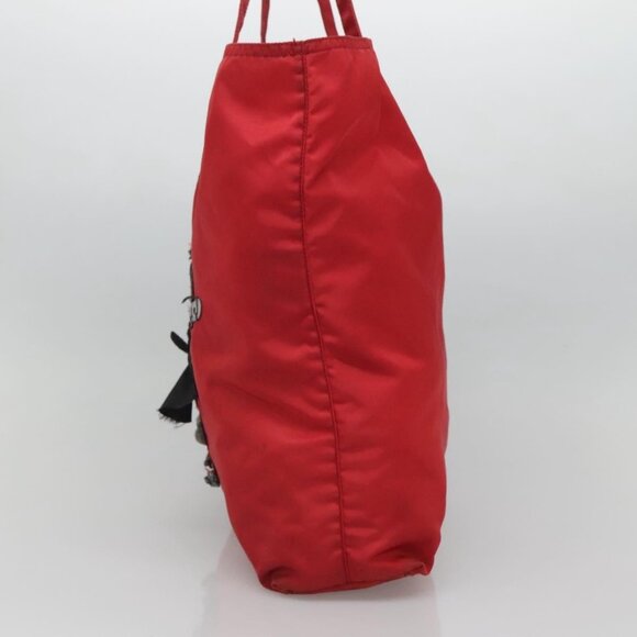 PRADA Tote Bag Nylon Red Auth ep8067 - Picture 4 of 16